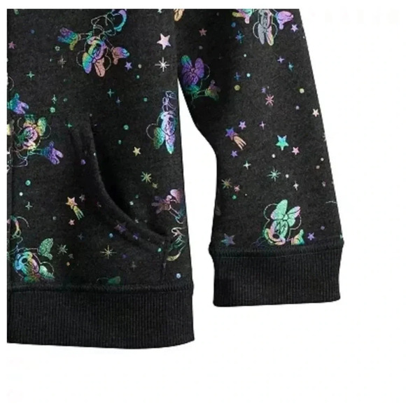 Disney Jumping Beans Metallic Minnie Mouse Softest Fleece Full Zip Hoodie 2T NWT - Picture 3 of 9